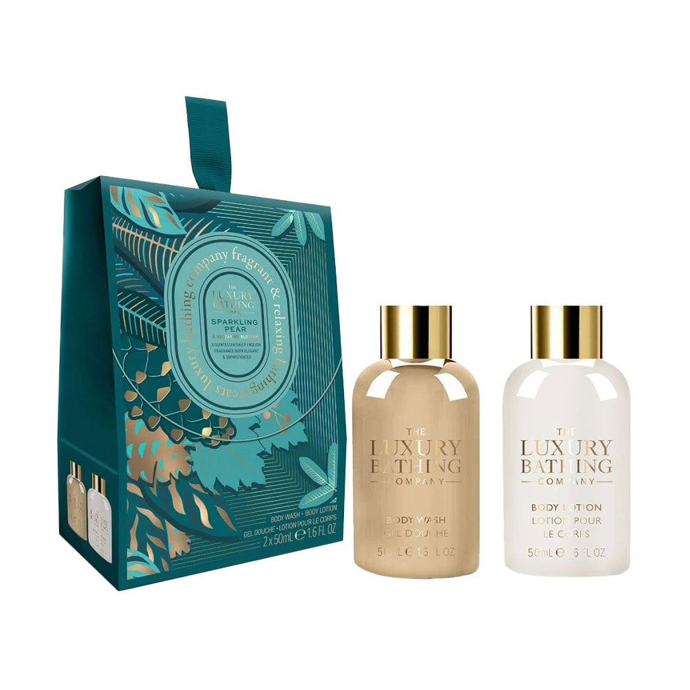 Набір Grace Cole The Luxury Bathing Sparkling Pear &amp; Nectarine Blossom (гель для душу, 50 мл + лосьйон для тіла, 50 мл)